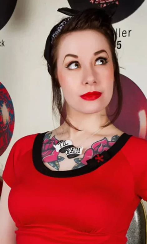 Atomic Dolly Red Top (UK8/UK12)
