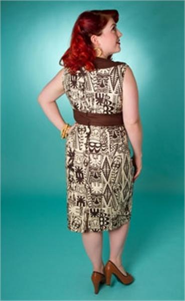 Audrey Hawaiian Pencil Dress (UK8/10)