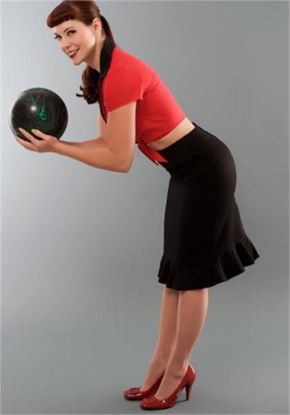 Bella Black Frill Pencil Skirt (UK6/UK8)