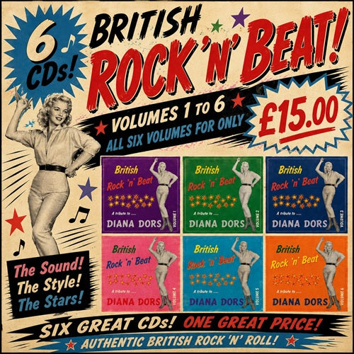British Rock 'n' Beat CD volumes 1 to 6