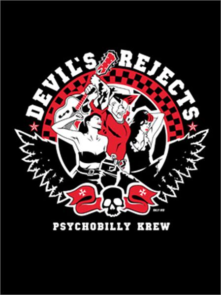 Devil's Rejects Psychobilly Krew T-Shirt (size Small)