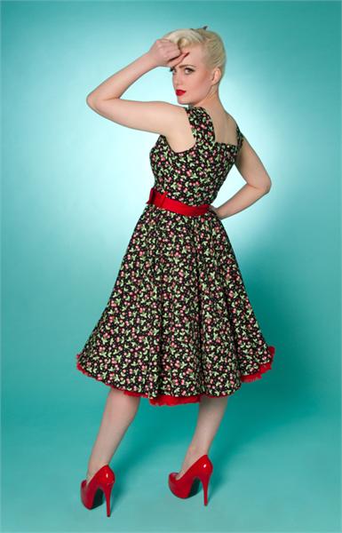 Lady Luck Small Cherry Swing Dress (UK8/12)