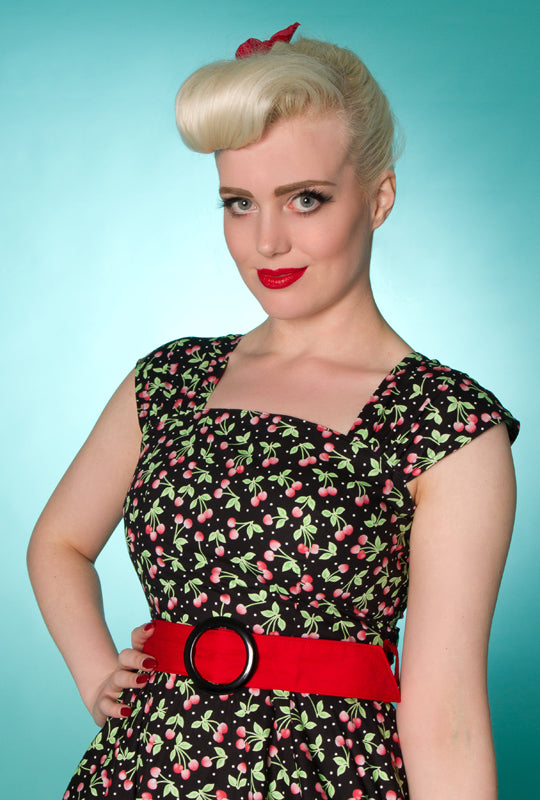 Lady Luck Small Cherry Swing Dress (UK8/12)