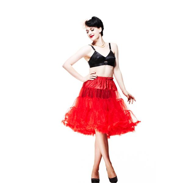 26" Red Long Rock 'n' Roll Petticoat (UK6-12/UK12-18)