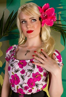 Rose Lee Hawaiian Wiggle Dress (UK6/8/12/14)
