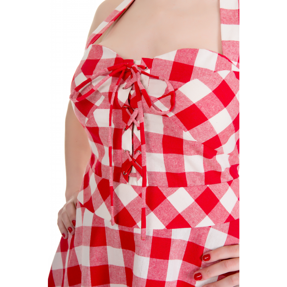 Alice Red and White Gingham Dress (UK8/12)