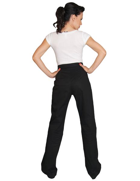 High Waisted Black Trousers (UK6)