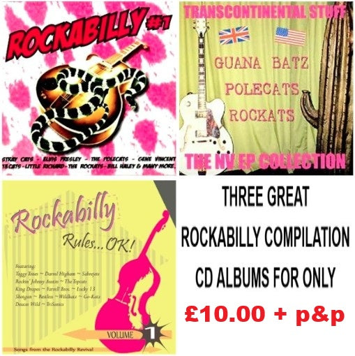 3 x Rockabilly CD Compilation Albums