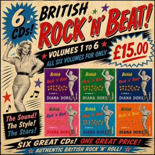British Rock 'n' Beat CD volumes 1 to 6