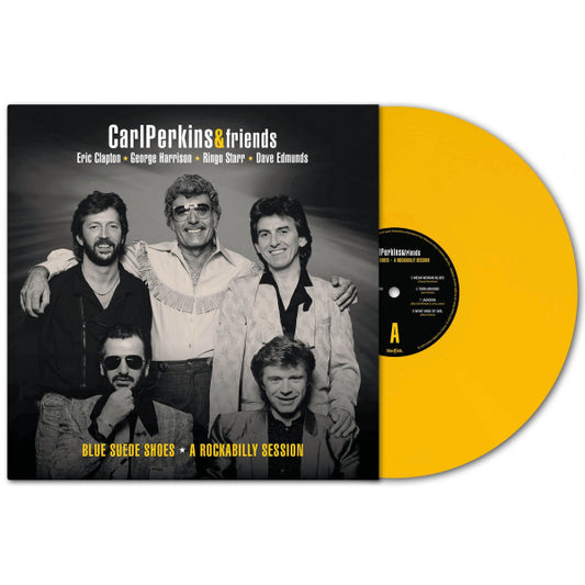 Carl Perkins and Friends Blue Suede Shoes - A Rockabilly Session LP Yellow Vinyl