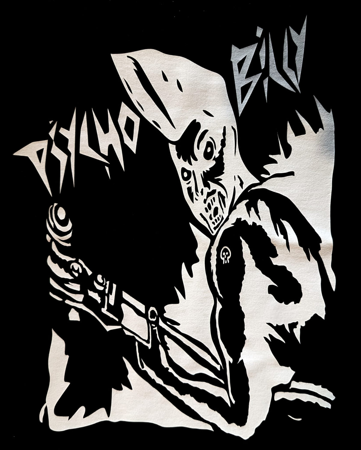 Psychobilly black cotton t-shirt