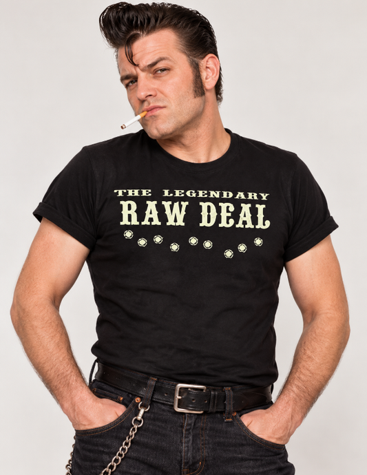 The Legendary Raw Deal Logo Black T-Shirt
