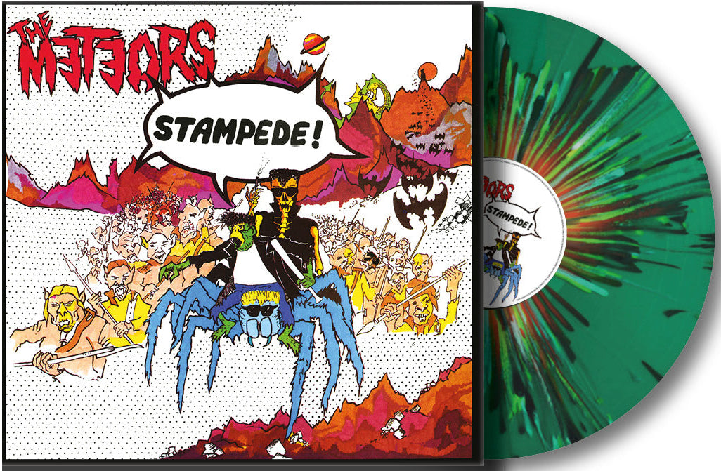 The Meteors Stampede! LP (Green Splatter Vinyl)