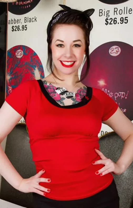 Atomic Dolly Red Top (UK8/UK12)
