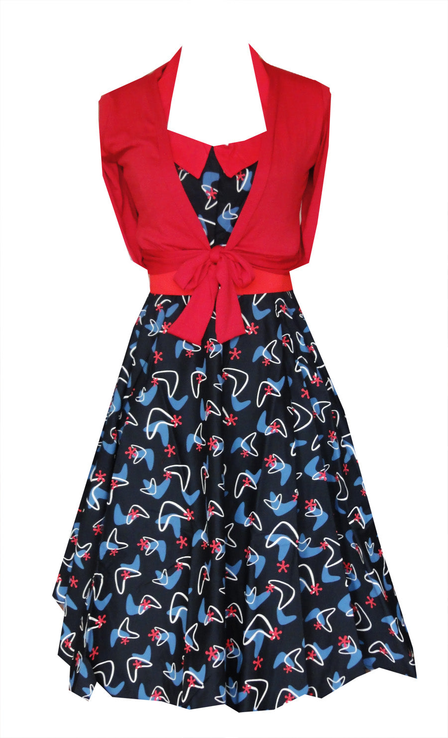 Atomic Black Full Circle Swing Dress (UK8/10/12/16)