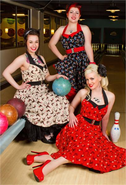 Atomic Black Full Circle Swing Dress (UK8/10/12/16)