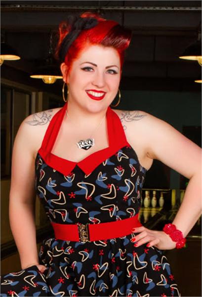 Atomic Black Full Circle Swing Dress (UK8/10/12/16)