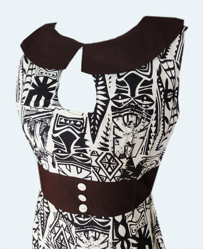 Audrey Hawaiian Pencil Dress (UK8/10)