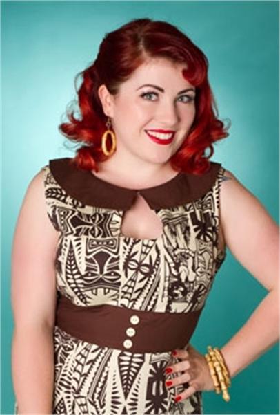 Audrey Hawaiian Pencil Dress (UK8/10)