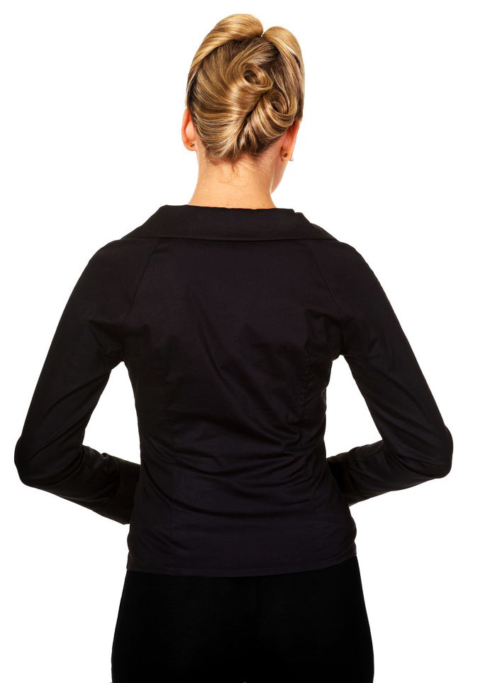 Wide Collar Fitted Shirt (UK8/UK10/UK12/UK14)