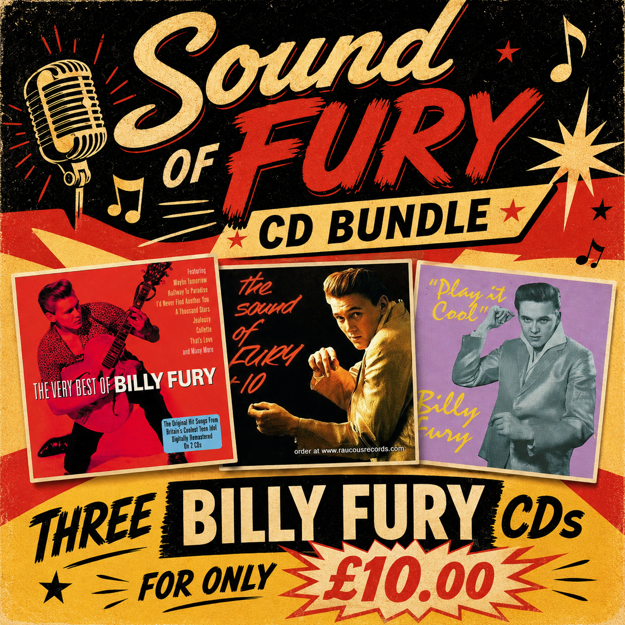 Billy Fury • The Sound Of Fury CD Bundle