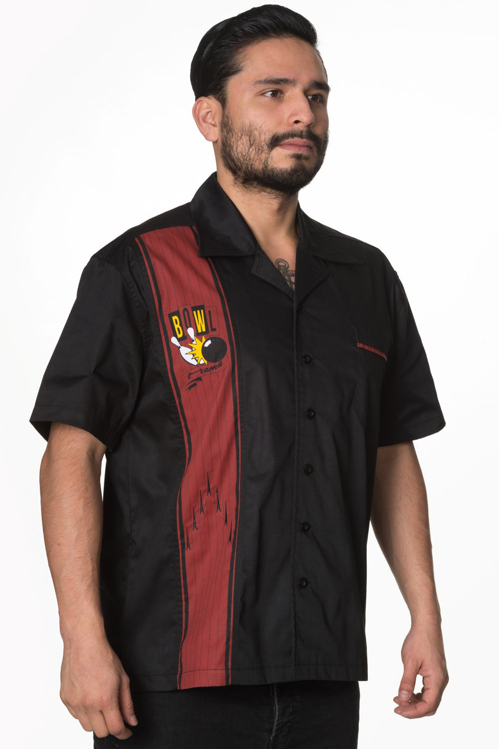 Bowling Alley Rockabilly Shirt (L-chest 46")