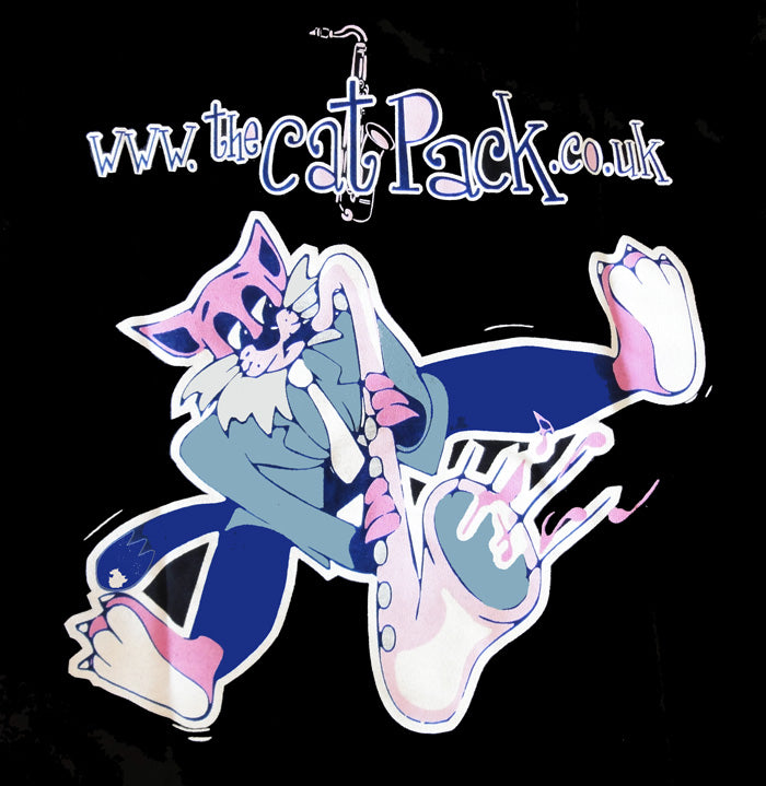 Cat Pack Logo Black T-Shirt