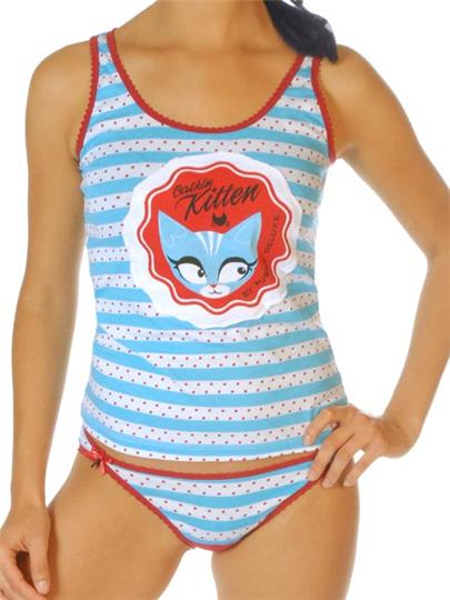 Catkin Blue Underwear Set (UK8)