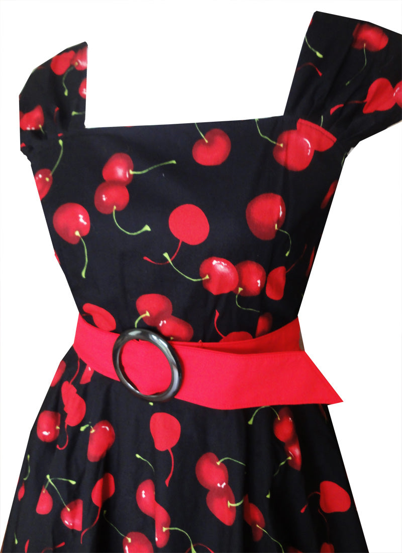 Lady Luck Cherry Swing Dress (UK8/14)