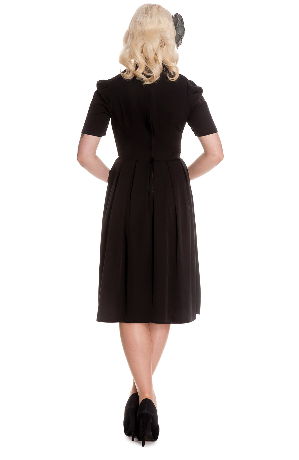 Connie Black Vintage Style Dress (UK8/10)