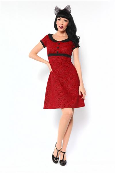 Dolly Hearts Pin Up Style Dress (UK6)