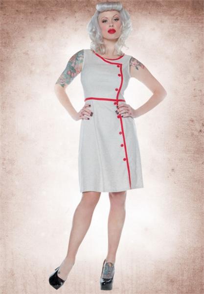 Eileen A Line Cream Dress (UK10)