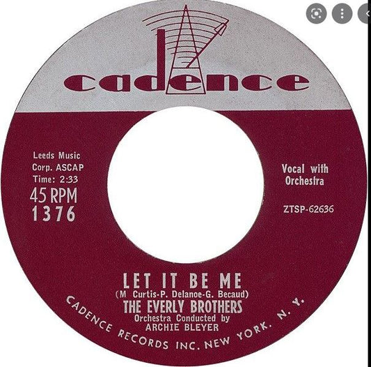 Let It Be Me 7" Single (coloured vinyl)