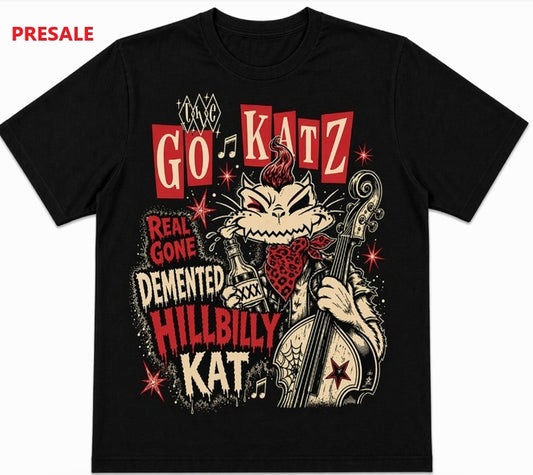 Real Gone Demented Hillbilly Kat t-shirt