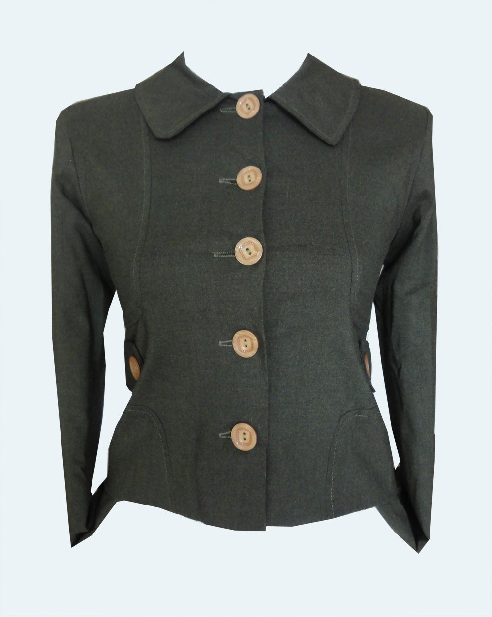 Dark Green Fitted Jacket (UK6)