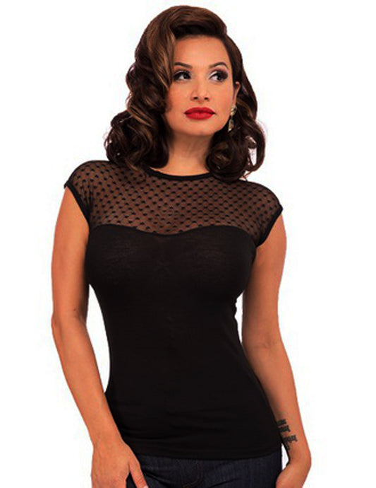 Hearts Only Black Top (UK8)