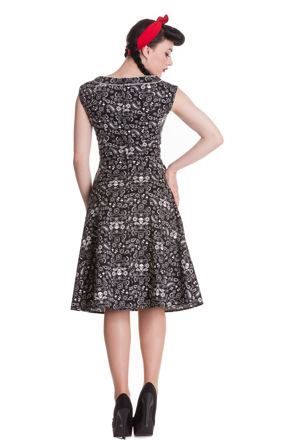 Colorado Black Bandana Dress (UK8)