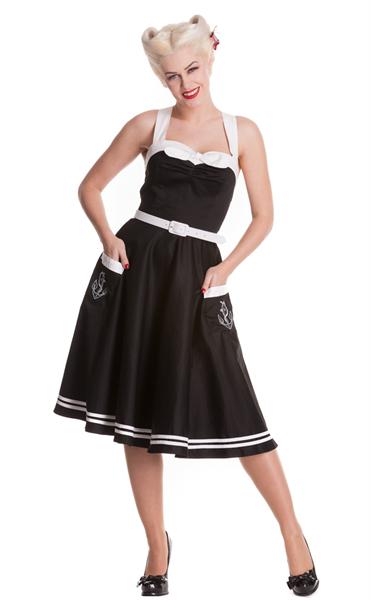 Siren Black Cotton Swing Dress (UK12/16)