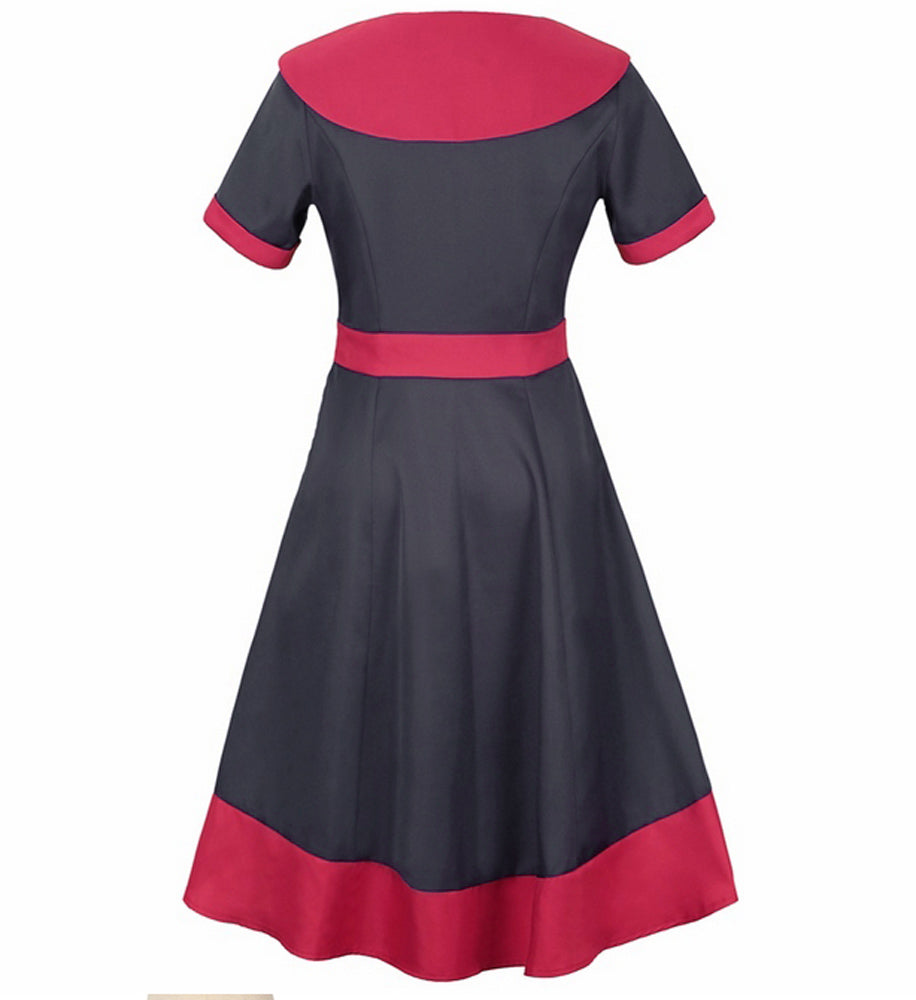 Isabella Black and Red Dress (UK8/10/12/14)