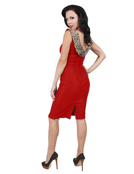 Jane Red Wiggle Dress (UK8)