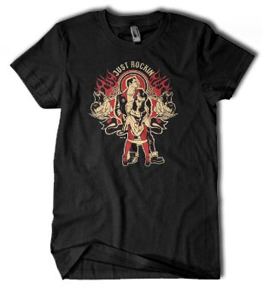 Just Rockin' T-Shirt (sizes: SMALL or Girls Slim-Fit size Medium)