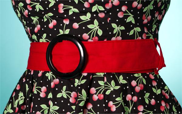 Lady Luck Small Cherry Swing Dress (UK8/12)
