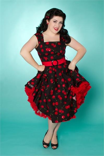 Lady Luck Cherry Swing Dress (UK8/14)