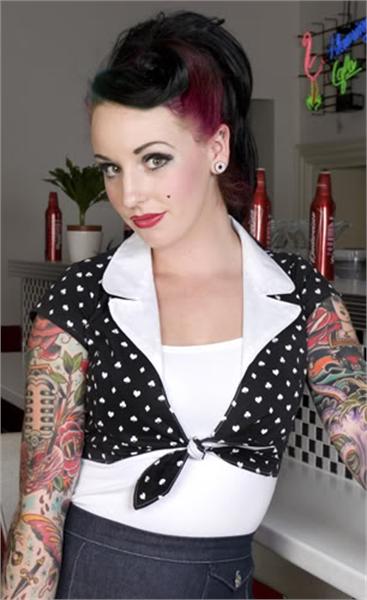 Lady Luck Black Tie Shirt (UK8/UK14/UK16)