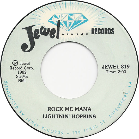 Rock Me Mama 7" Single (vinyl)