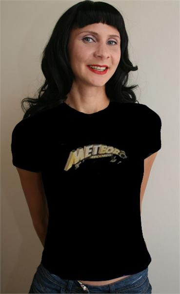 Meteor Records T-Shirt (Girls Slim-Fit size Medium)