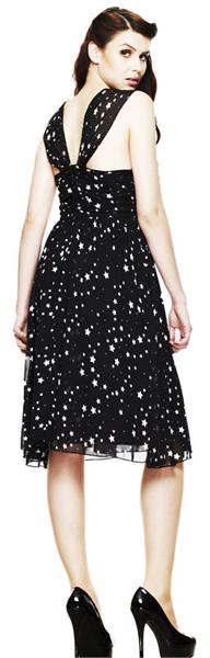 Starry Night Black Swing Dress (UK8)
