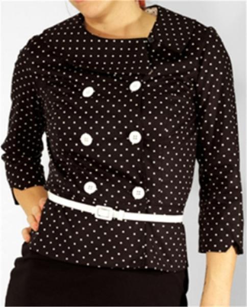 Sarina Polka Dot Mod Jacket (UK14)