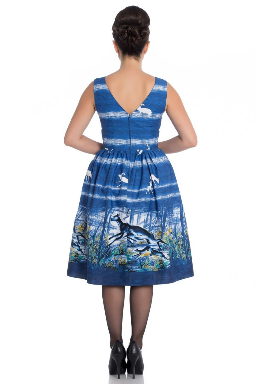 Montana 1950s Blue Dress (UK8/10/12)
