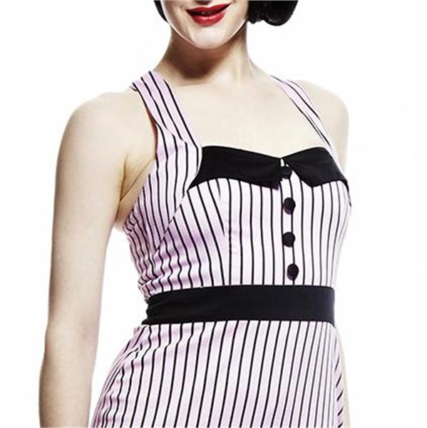 Johnson Wiggle Pink Stripy Dress (UK14)